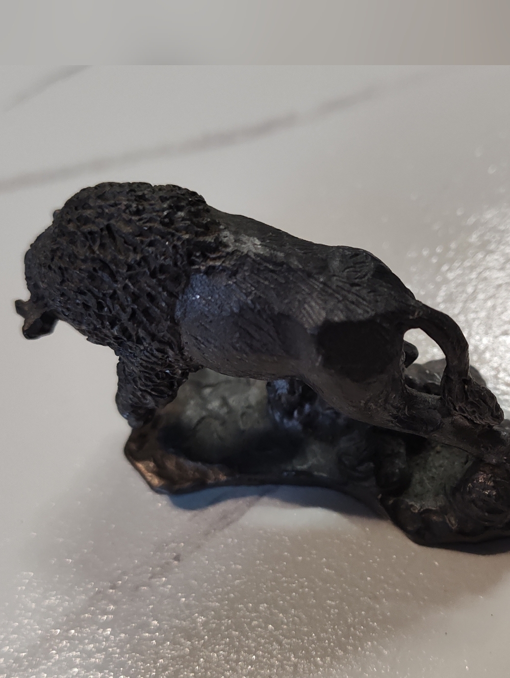 American Buffalo / Bison Figurine - Vintage - Pewter - Handcrafted - Made In USA - Picture 9 of 13